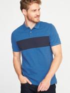 Old Navy Mens Built-in Flex Moisture-wicking Pro Polo For Men The Cerulean Life Size Xxl