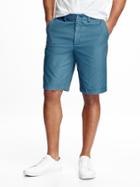 Old Navy Broken In Khaki Shorts For Men 10 1/2 - Ancient Mariner