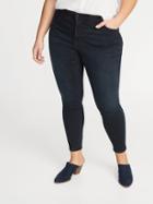 High-rise Secret-slim Pockets + Waistband Plus-size Rockstar Jeans