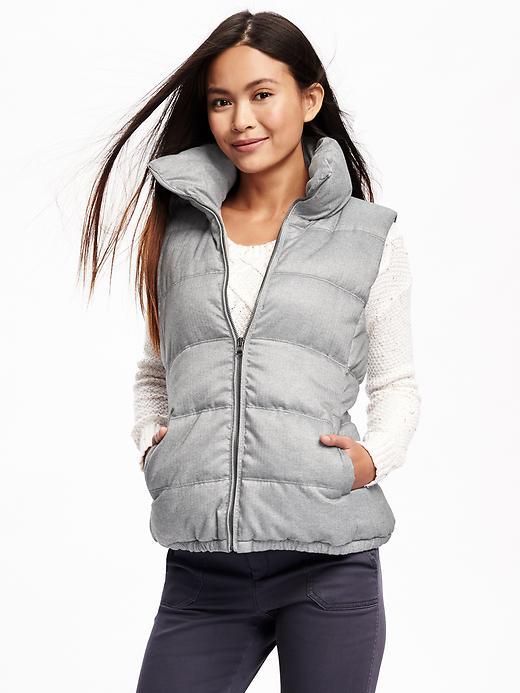 Old Navy Textured Frost Free Vest For Women - Heather Grey