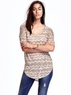 Old Navy Relaxed Tunic Tee For Women - Neutral