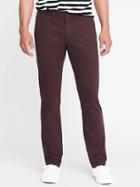 Old Navy Slim Ultimate Built In Flex Khakis For Men - Wined Down