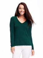 Old Navy Classic V Neck Pullover For Women - Victorian Jade
