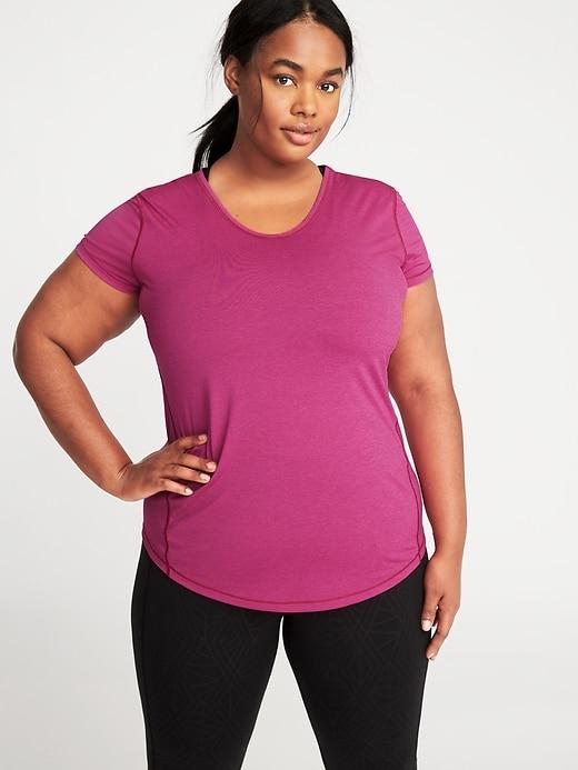 Old Navy Womens Plus-size Semi-fitted Performance Top Fuchsia Fun Size 4x