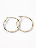 Old Navy  Metal Hoop Earrings For Women Gold Size One Size