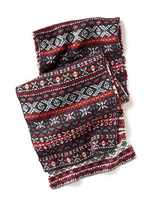 Old Navy Fair Isle Scarf Size One Size - Multi Fair Isle