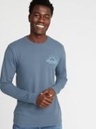 Graphic Soft-washed Long-sleeve Tee For Men