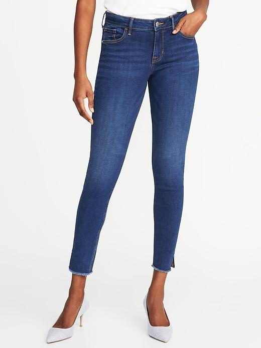 Old Navy Womens Mid-rise Rockstar Ankle Jeans For Women Dark Wash Size 16