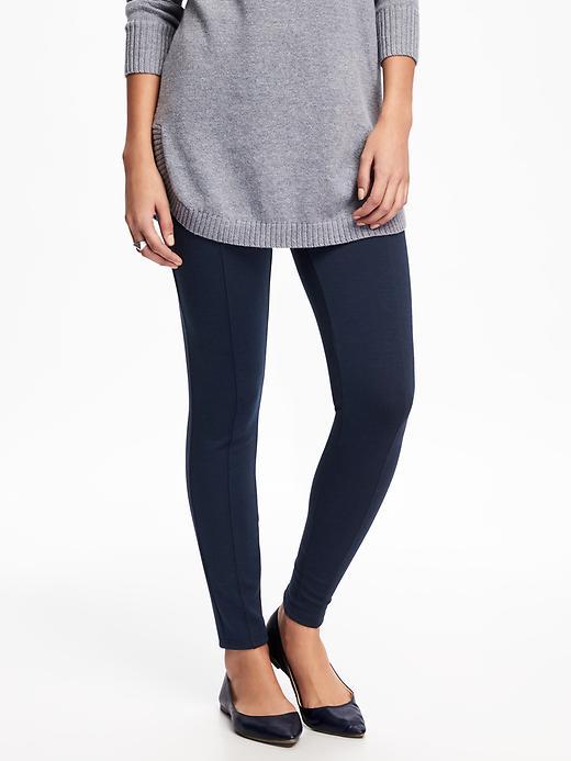 Old Navy Mid Rise Ponte Knit Leggings For Women - True Blue