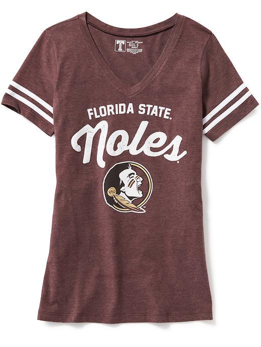 Old Navy College Team Graphic V Neck Tee For Women - Florida State