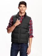 Old Navy Mens Frost Free Quilted Vest Size Xxl Big - Black
