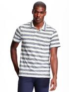 Old Navy Striped Jersey Polo For Men - Big Navy