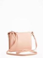 Old Navy Double Zip Top Crossbody Bag For Women - Blushin Up