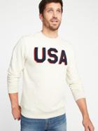 Old Navy Mens Classic Usa Graphic Fleece Sweatshirt For Men Usa Size S