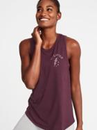 Old Navy Womens Relaxed Graphic Performance Muscle Tank For Women Sumptuous Purple Size Xs