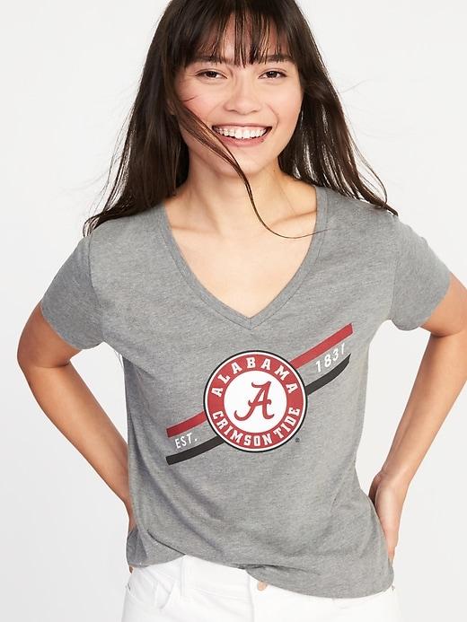 Old Navy Womens Ncaa Team V-neck Tee For Women Alabama Size S
