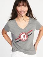 Old Navy Womens Ncaa Team V-neck Tee For Women Alabama Size S