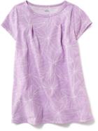 Old Navy T Shirt Swing Dress - Purple Floral