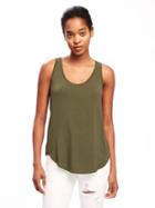 Old Navy Luxe Curved Hem Tank For Women - Hunter Pines