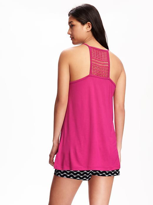 Old Navy Relaxed Lace Back Tee For Women - First Kiss
