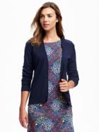 Old Navy V Neck Cotton Blend Cardi For Women - Lost At Sea Navy