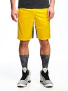 Old Navy Go Dry Mesh Basketball Shorts For Men 10 - Mighty Lemon Poly
