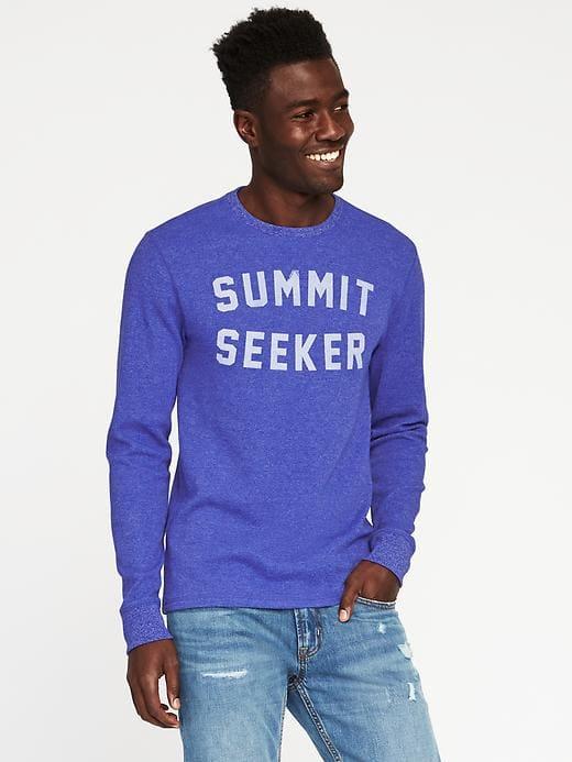 Old Navy Mens Graphic Thermal Tee For Men Summit Seeker Size Xxxl