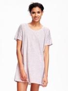 Old Navy Drop Shoulder Sleep Dress For Women - Oatmeal