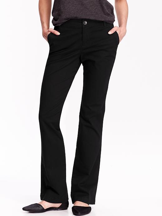 Old Navy Womens Boot Cut Khakis Size 0 Regular - Blackjack