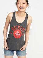 Old Navy Womens Nba Graphic Racerback Tank For Women Rockets Size Xl