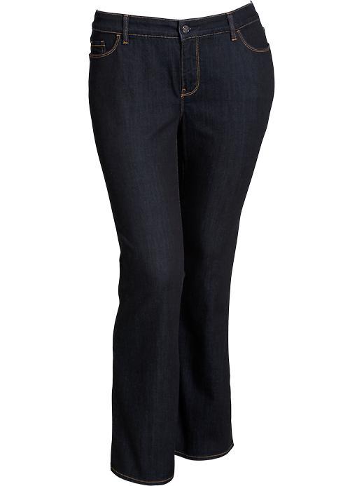 Old Navy Womens Plus Smooth &amp; Slim Mid Rise Boot Cut Jeans Size 16 Regular Plus - Rinse