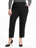 Old Navy Womens Smooth & Slim Plus-size Harper Pants Black Size 16