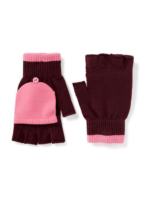 Old Navy Convertible Sweater Knit Gloves For Women - Wine Purple