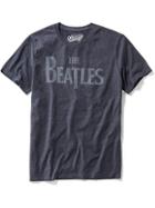 Old Navy Mens The Beatles Graphic Tee Size Xxl Big - Ink Blue