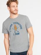 Old Navy Mens Graphic Soft-washed Tee For Men I Think, Therefore I Yam! Size Xxxl