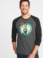 Old Navy Mens Nba Team-graphic Raglan-sleeve Tee For Men Boston Celtics Size S