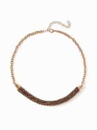 Old Navy Crystal Mesh Necklace For Women - Black