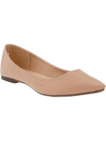 Old Navy Old Navy Womens Pointed Ballet Flats - Nude