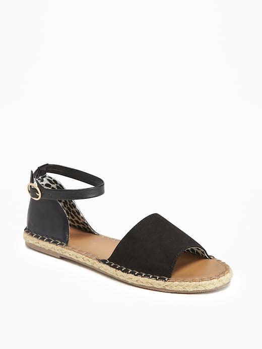 Old Navy Ankle Strap Espadrilles For Women - Black