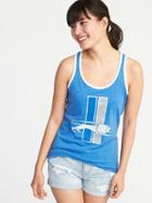 Old Navy Womens Nfl Retro-team Racerback Tank For Women Lions Size Xs