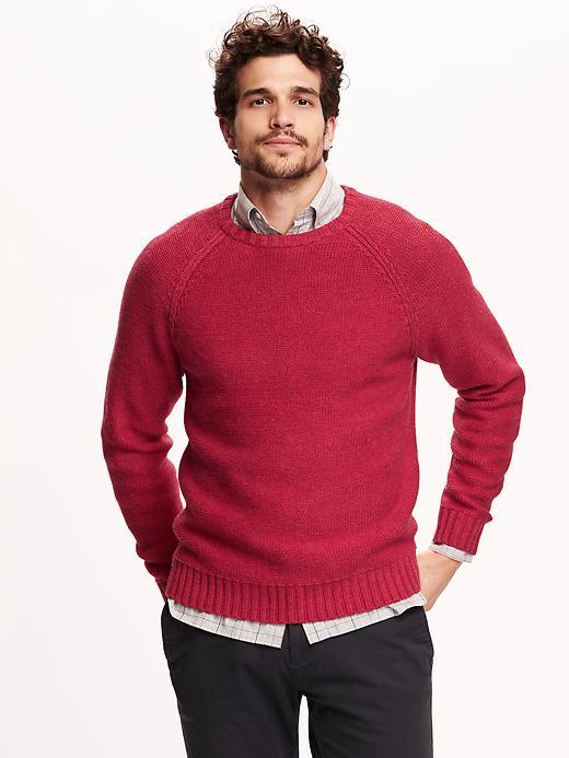 Old Navy Mens Crew Neck Sweater Size Xxl Big - Heather Red