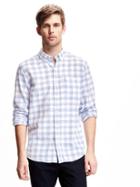Old Navy Slim Fit Linen Blend Shirt For Men - Paia Paradise