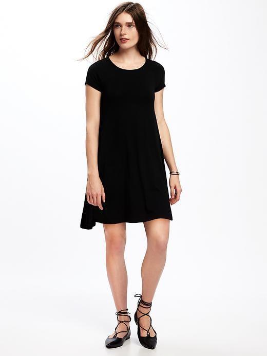 Old Navy Womens Jersey Swing Dress For Women Black Size S