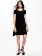 Old Navy Womens Jersey Swing Dress For Women Black Size S