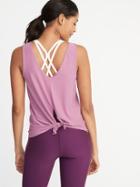 Old Navy Womens Breathe On Fly-away Tank For Women Lilac Size L