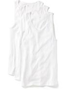Old Navy Rib Knit Tank 3 Pack For Men - Bright White