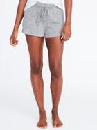 Old Navy Womens Plush-knit Lounge Shorts For Women Gray Size Xl