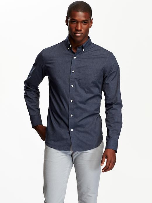 Old Navy Mens Slim Fit Shirt Size Xxl Big - In The Navy