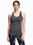 Old Navy Go Dry Seamless Performance Top For Women - Black