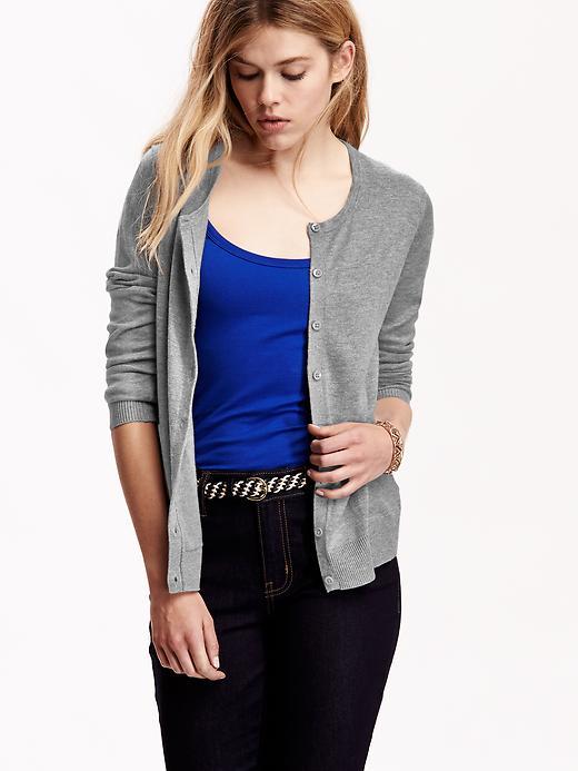 Old Navy Womens Classic Cardigans Size Xs Petite - Heather Grey